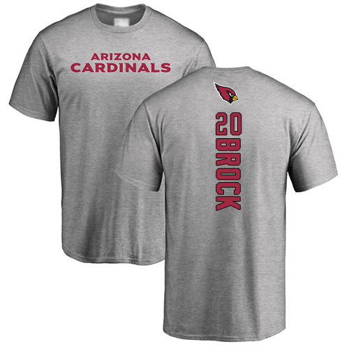 Arizona Cardinals Men Ash Tramaine Brock Backer NFL Football #20 T Shirt